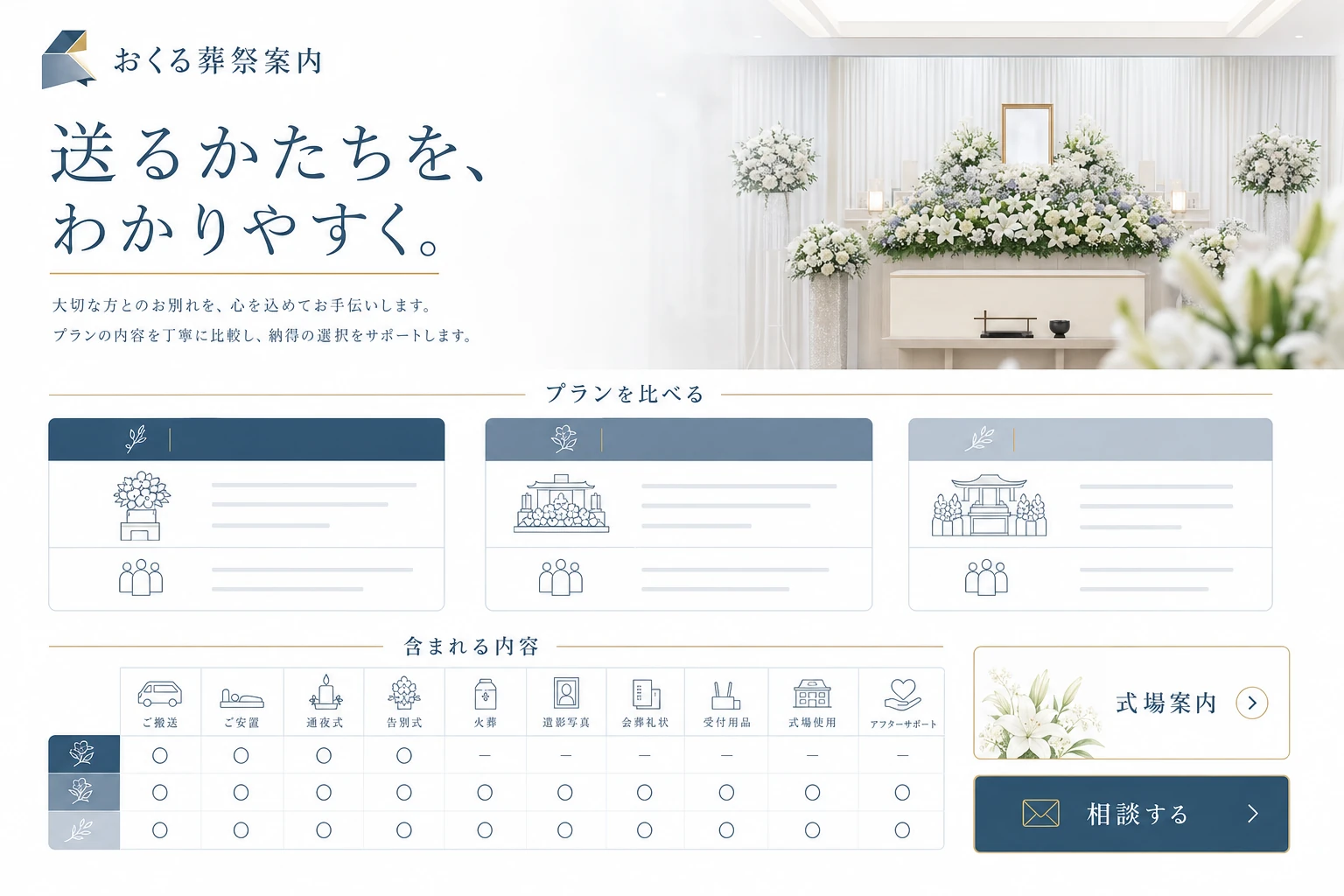 当社が制作する場合のデザイン例（B案：費用透明性）
